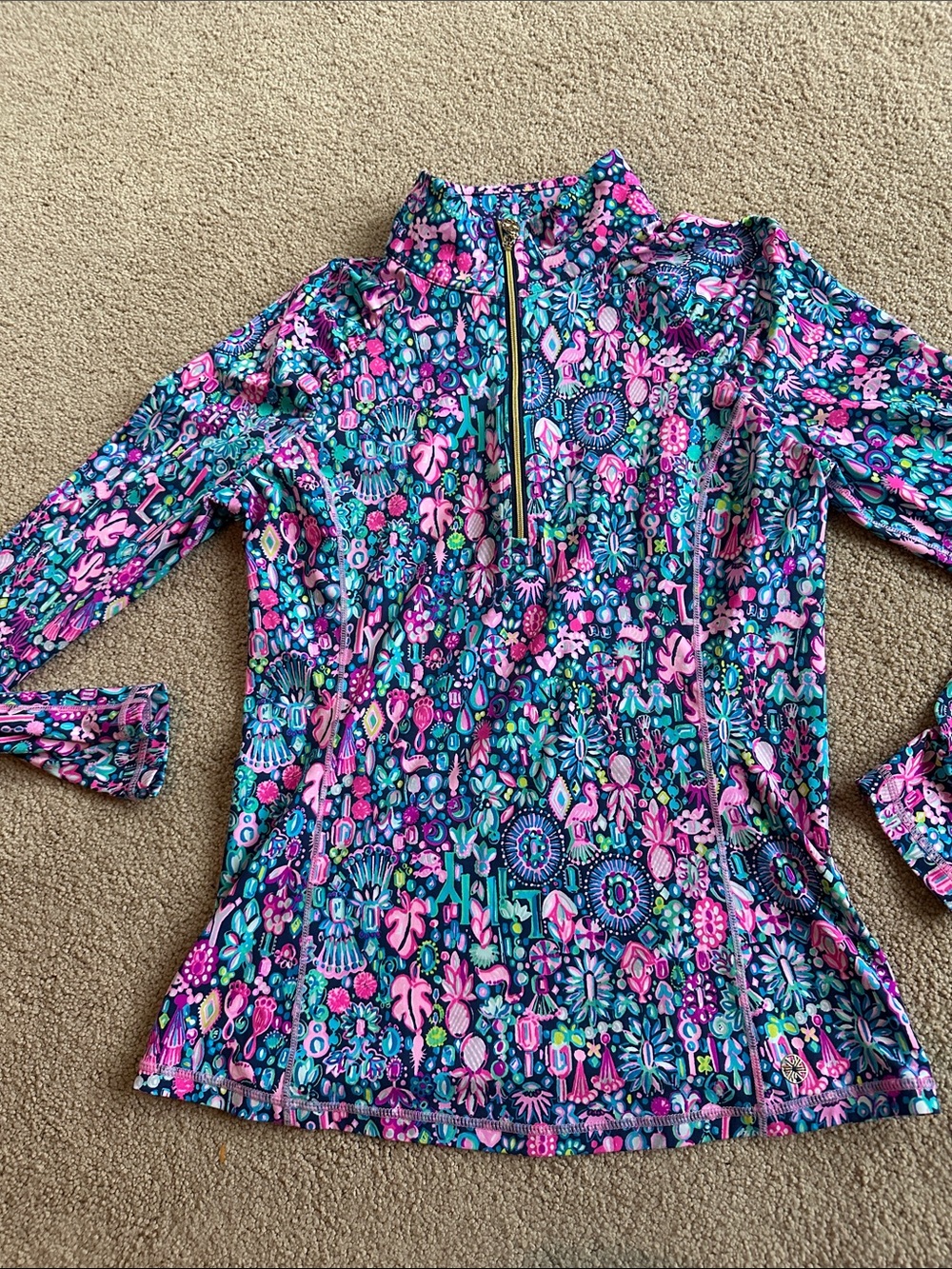 Lilly Pulitzer 1/4 zip long sleeve - Picture 2 of 8